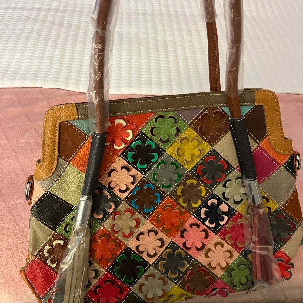 Leather handbag